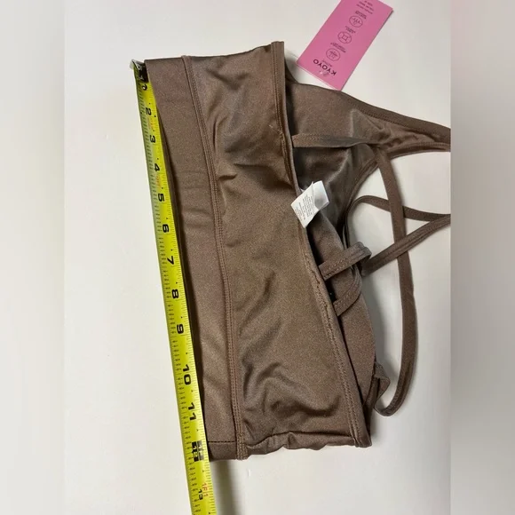 Kyoyo Active bronze criss cross sports bra M - Picture 5 of 8